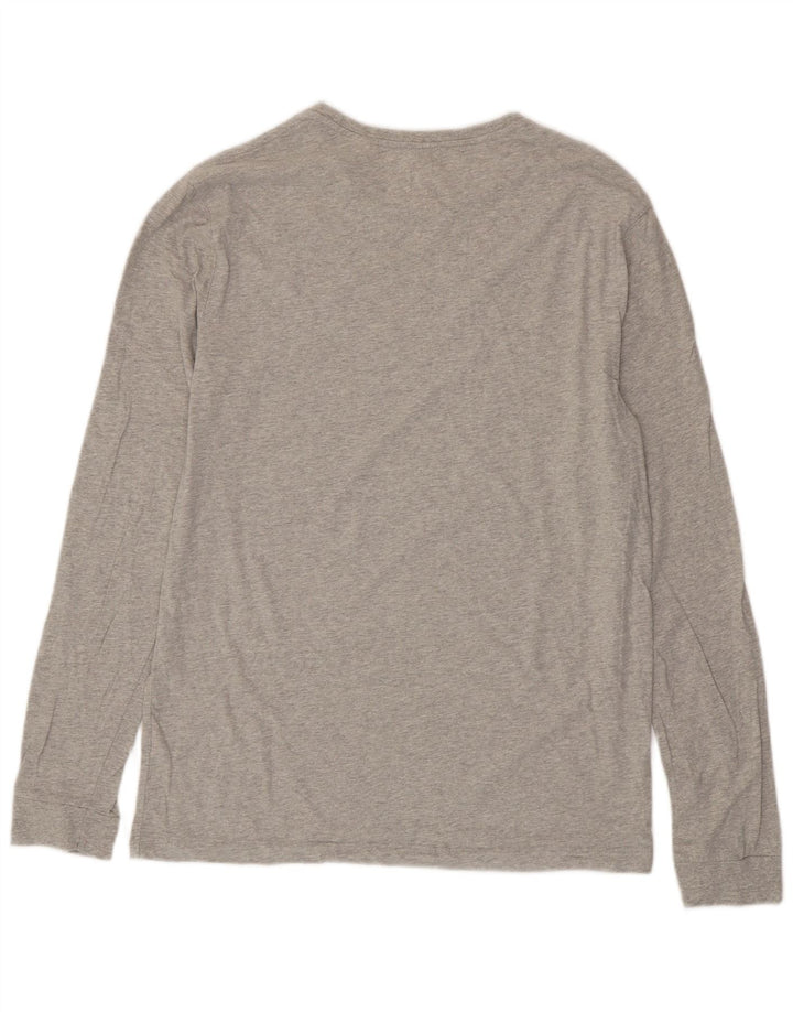 JACK WILLS Top pentru bărbați cu mânecă lungă din bumbac gri mediu