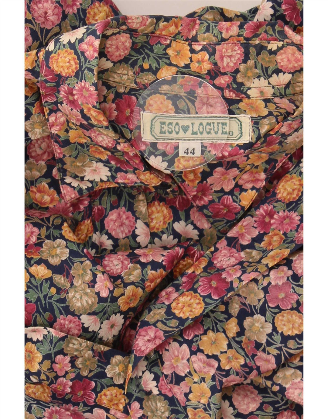 Bluză Cămașă Vintage Femei IT 44 Medium Multicolor Floral