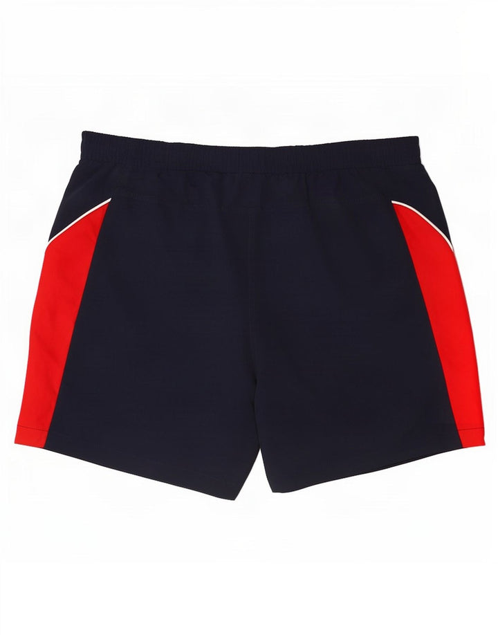 Pantaloni scurți sport Fila pentru bărbați, mari, bleumarin, poliester color bloc