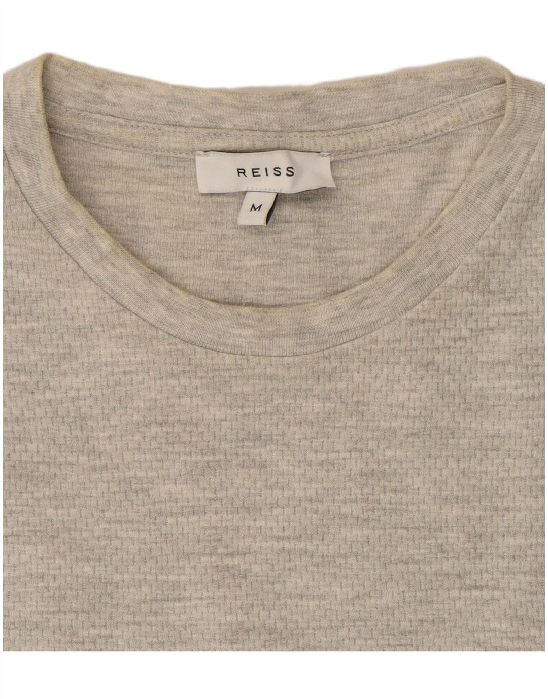 Tricou pentru bărbați Reiss Top din bumbac cu pete gri mediu