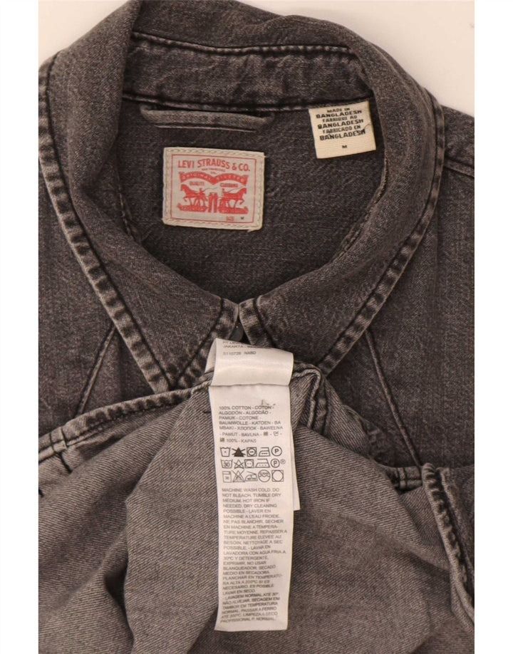 Cămașă de blugi Levi's pentru femei UK 14, bumbac gri mediu