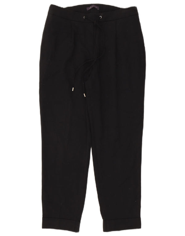 Pantaloni casual conici pentru femei Marks & Spencer UK 10 Small W27 L24 Negru
