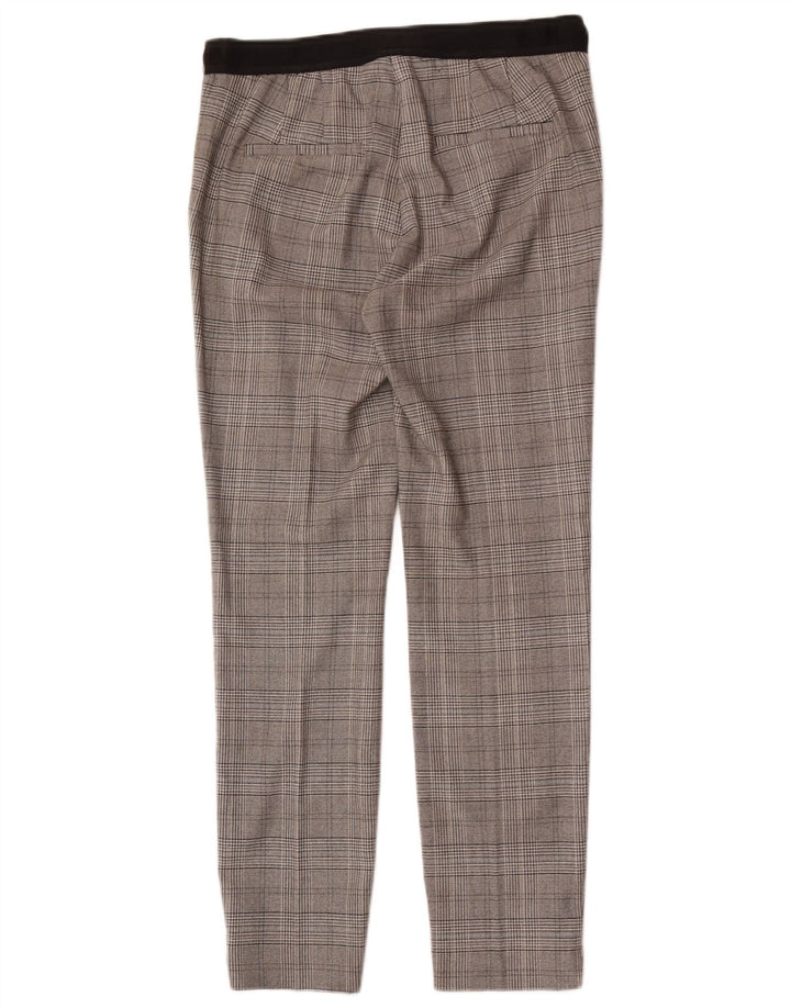 Pantaloni chino slim pentru femei Zara Mediu L28 L28 Gri Houndstooth