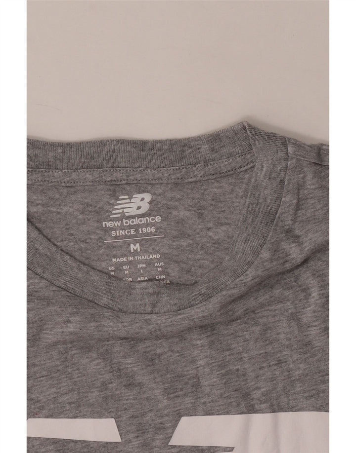 Tricou grafic pentru bărbați New Balance Top Medium Gri Pete