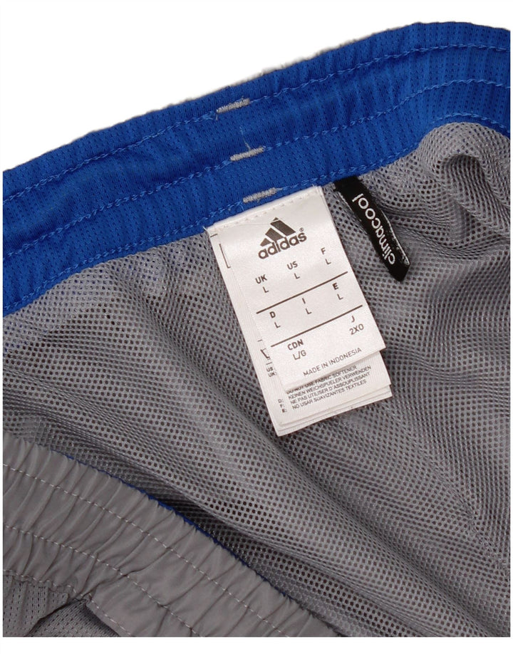 Pantaloni scurți sport Adidas pentru bărbați, mari, gri, poliester