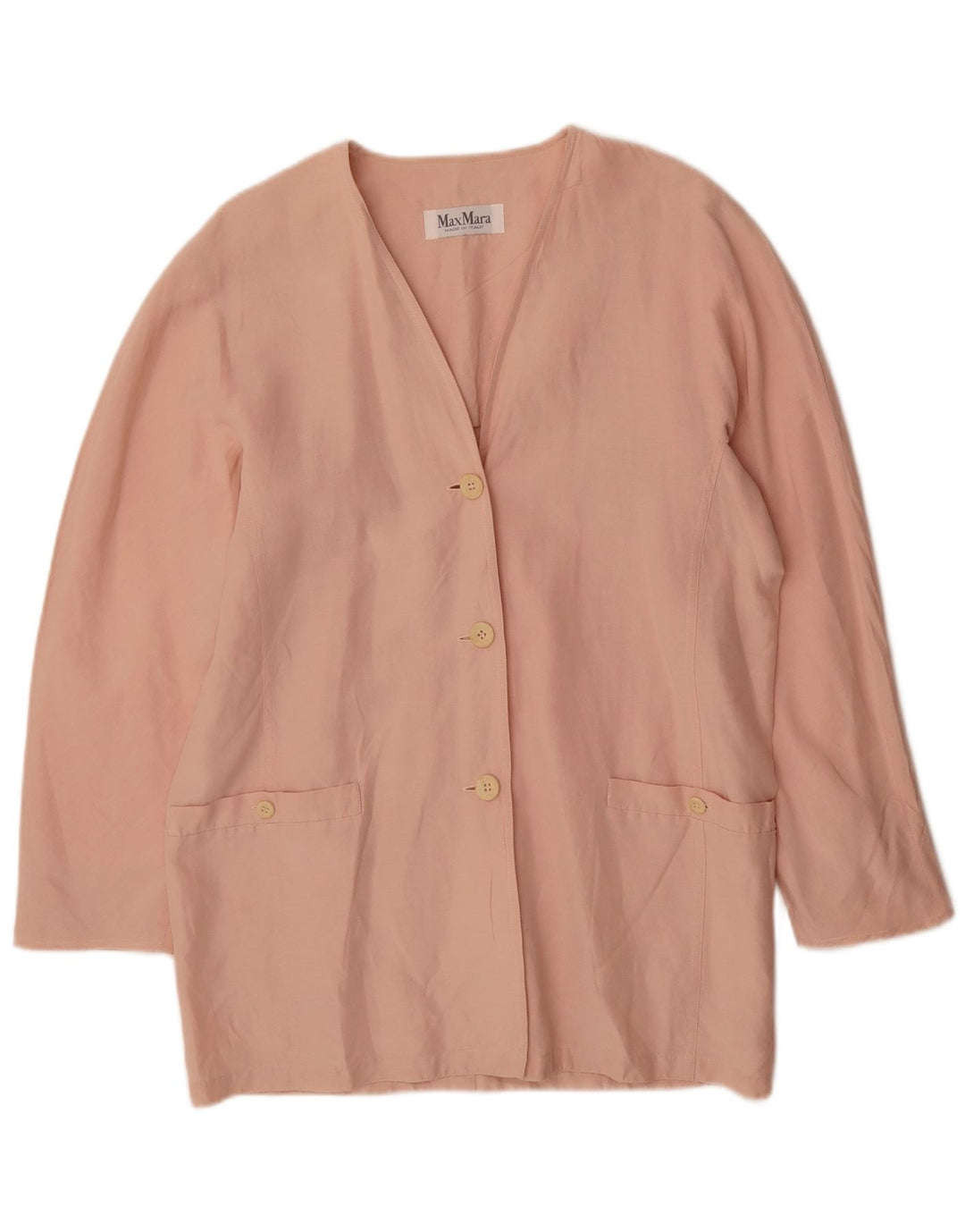 Blazer pentru bărbați Max Mara cu 3 nasturi, UK 12, in roz mediu