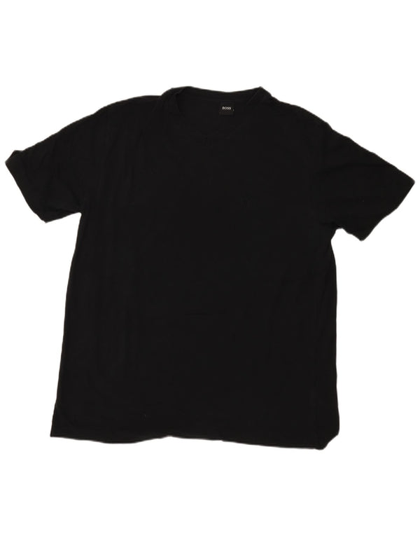 Tricou pentru bărbați Hugo Boss Top 2XL bumbac negru