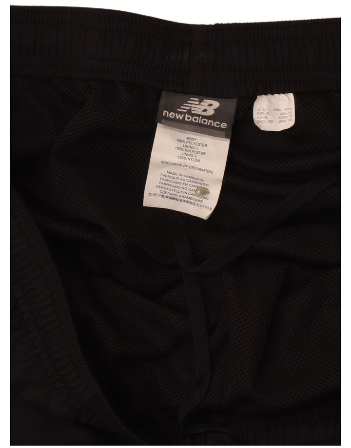 Pantaloni de trening grafic pentru bărbați NEW BALANCE XL poliester negru