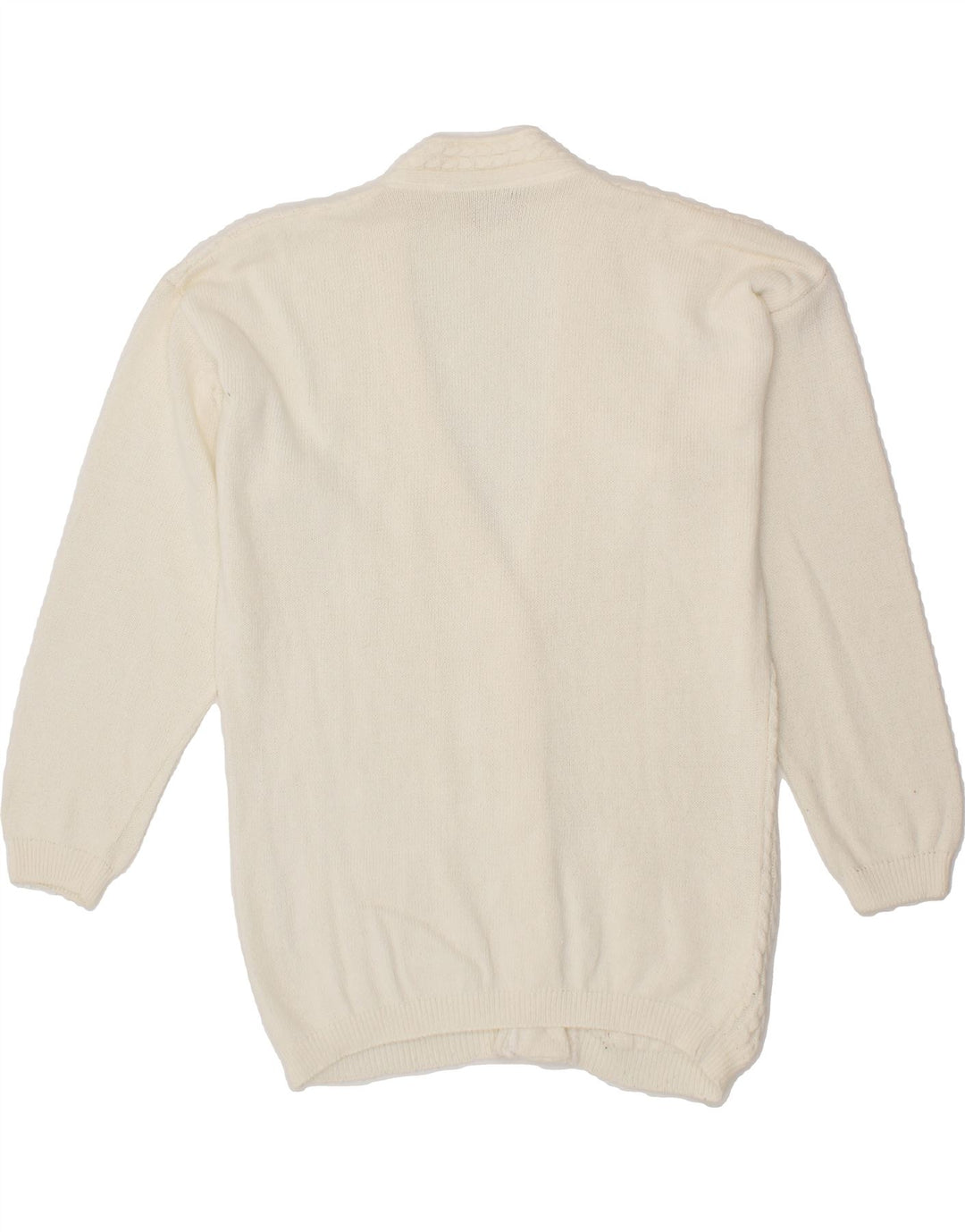 REDOK Womens Cardigan Sweater UK 16 Large White Cotton Vintage Redok and Second-Hand Redok from Messina Hembry 
