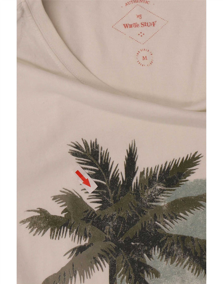 White Stuff Tricou grafic autentic pentru bărbați Top mediu din bumbac