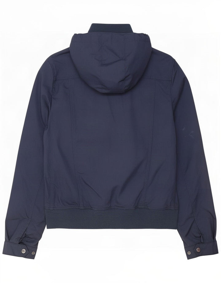 Jachetă de ploaie Woolrich pentru femei UK 12 mare nailon bleumarin