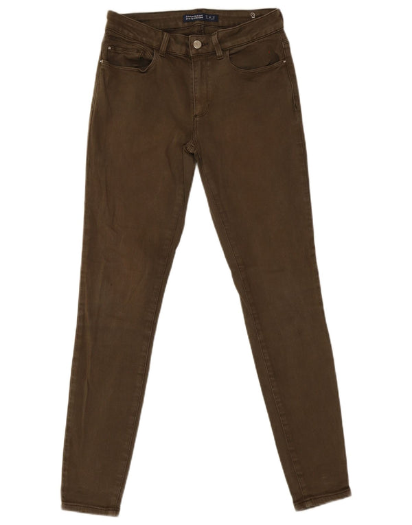 Blugi skinny de damă Zara EU 38 Mici L28 L30 Kaki