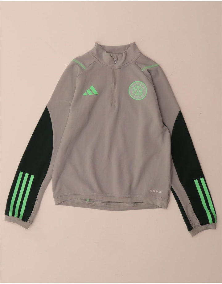 ADIDAS Aeroready Pullover Trening Top 9-10 Ani Gri Colorblock