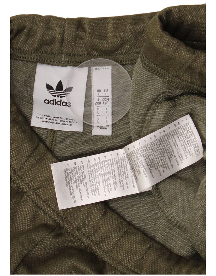 Pantaloni scurți sport Adidas pentru bărbați, mari, kaki, poliester