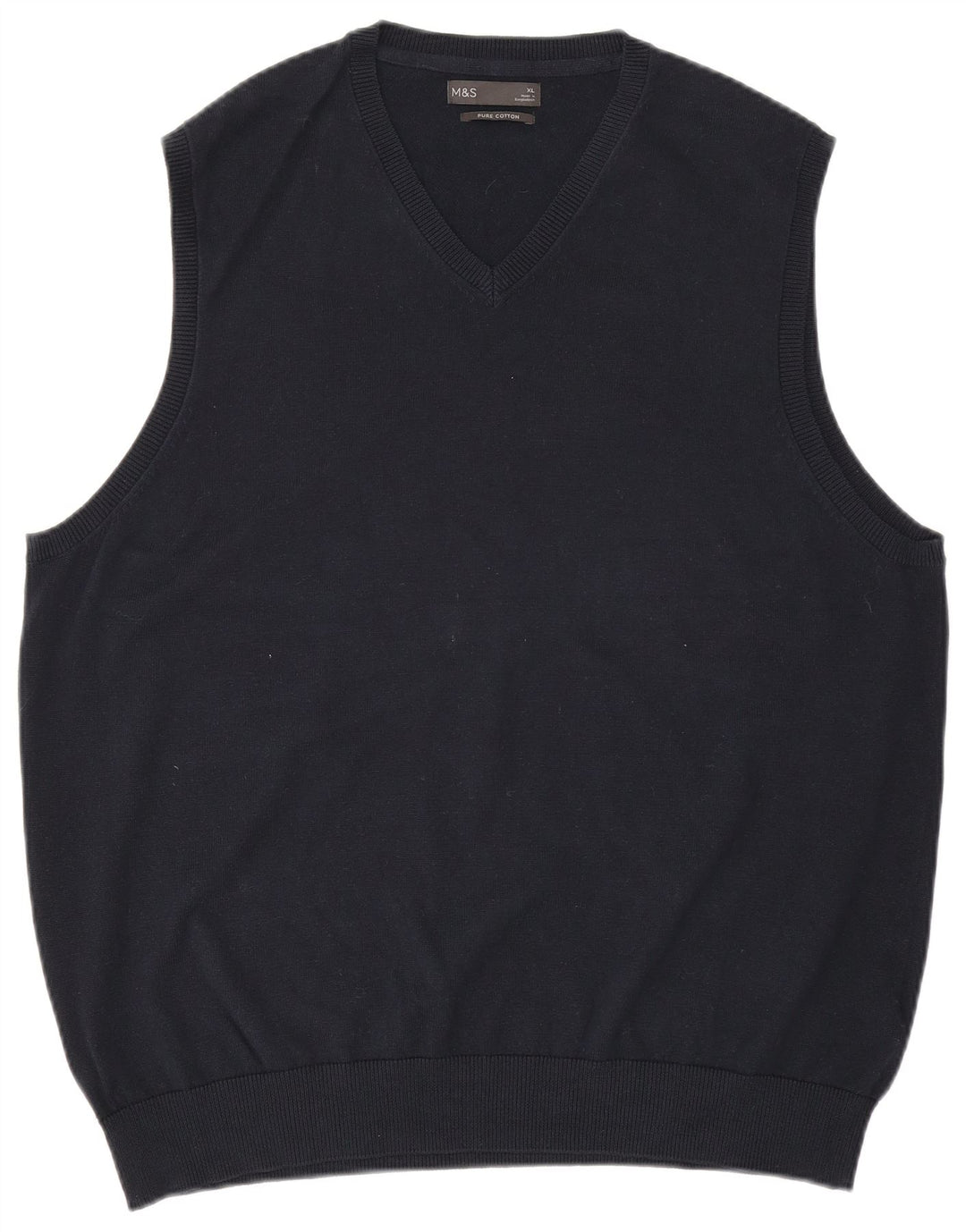 Vestă pentru bărbați Marks & Spencer, XL, bumbac bleumarin