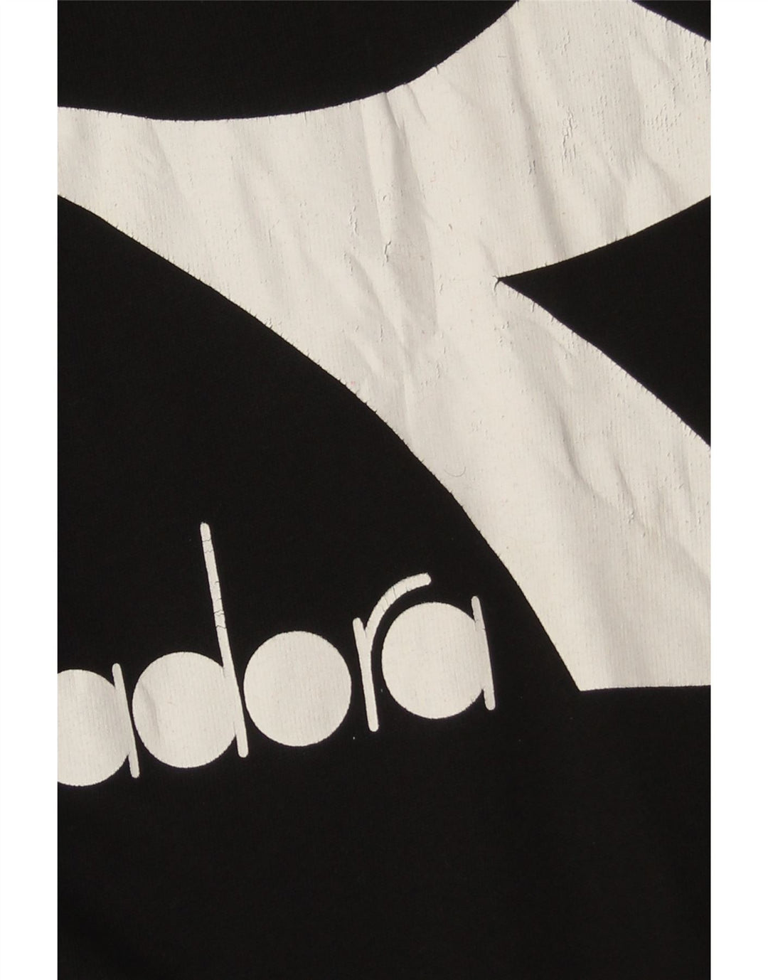 DIADORA Pulover grafic pentru bărbați din bumbac mediu negru