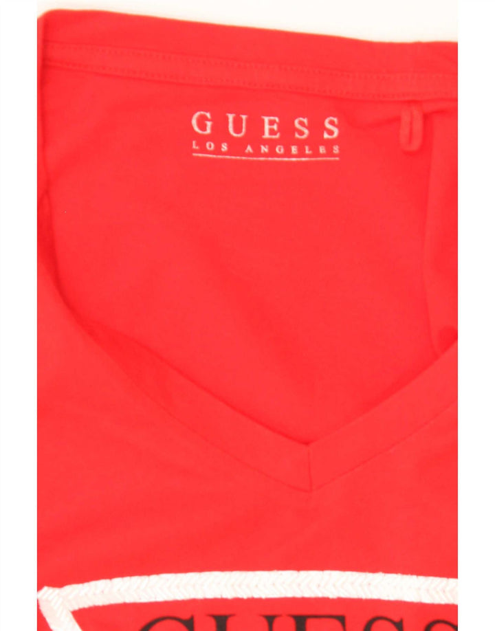 Tricou grafic Guess pentru femei Top UK 12 Medium Red