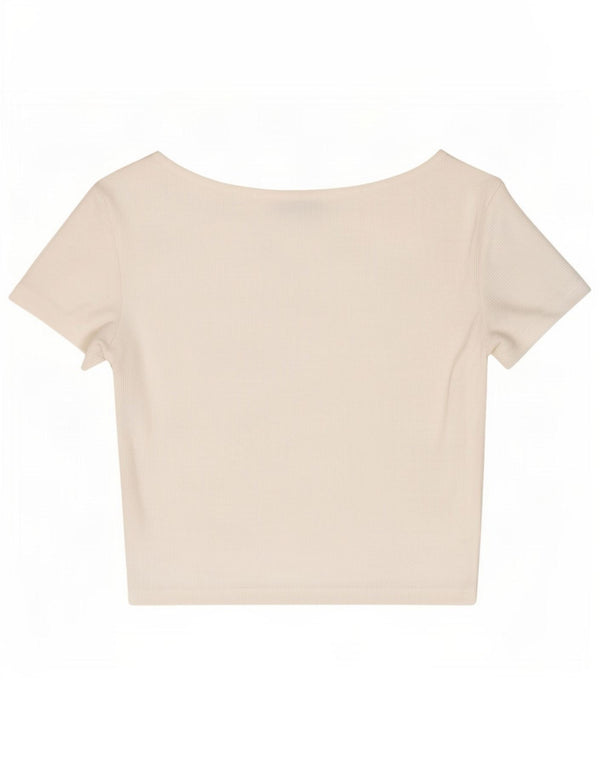 Bluză Crop Top Femei Zara UK 8 Small White