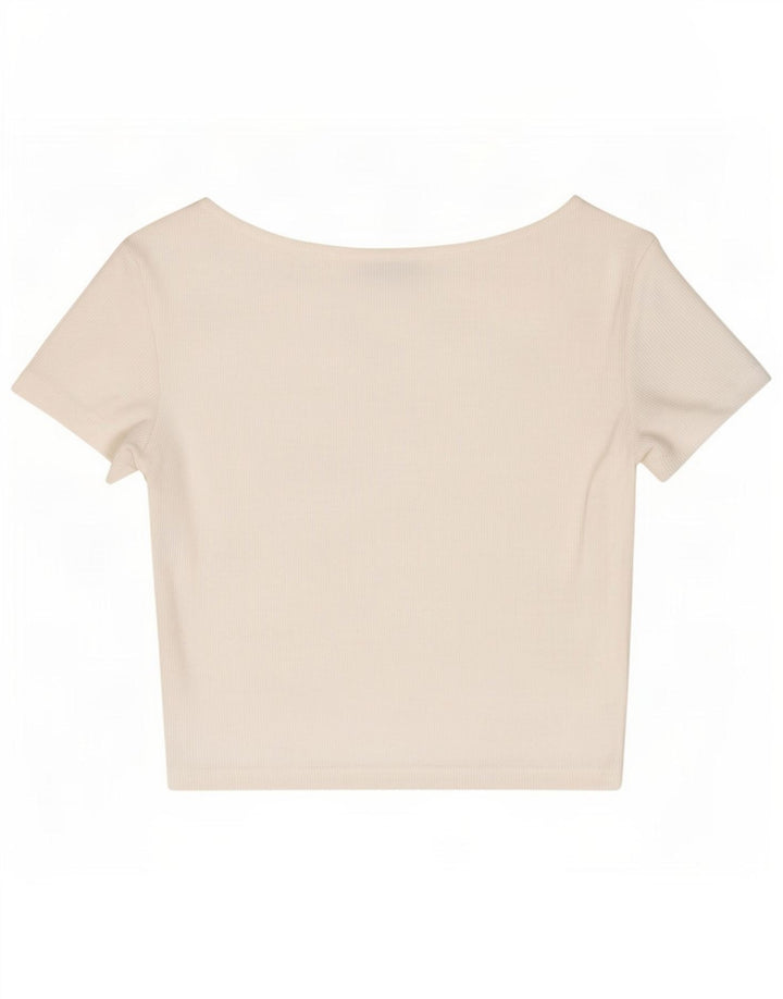 Bluză Crop Top Femei Zara UK 8 Small White