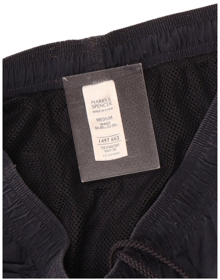 Pantaloni scurți de înot pentru bărbați Marks & Spencer, poliamidă, albastru, mediu