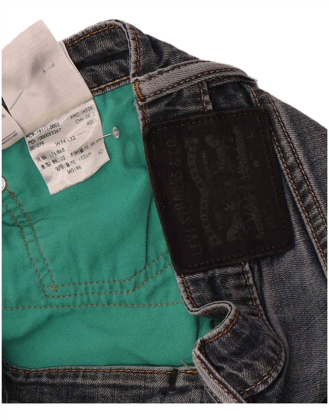 Blugi Levi's 511 Slim pentru bărbați W34 L30 Bumbac albastru