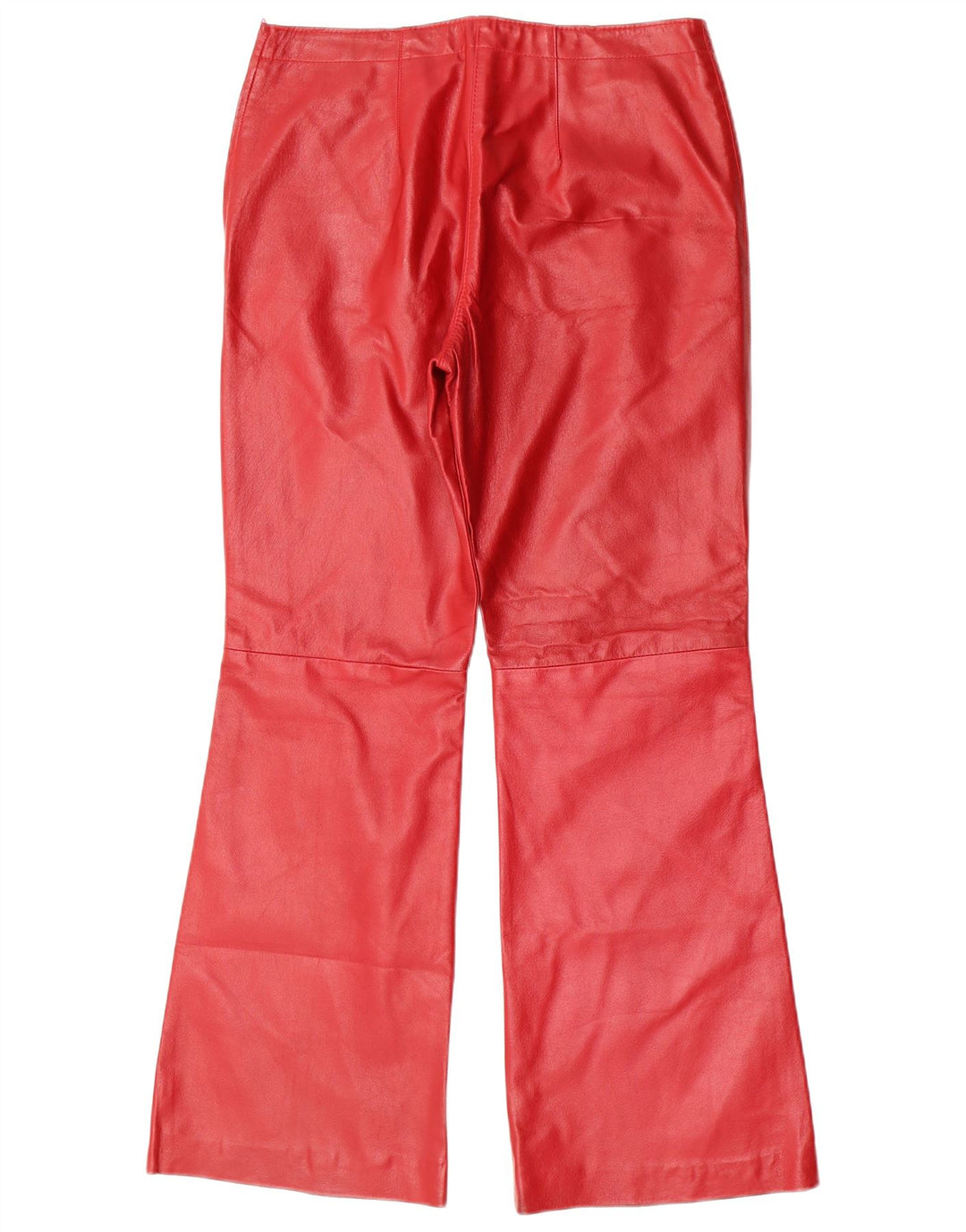 Pantaloni Conbipel Femei Flare Piele IT 46 Large W30 L30 Piele Rosie