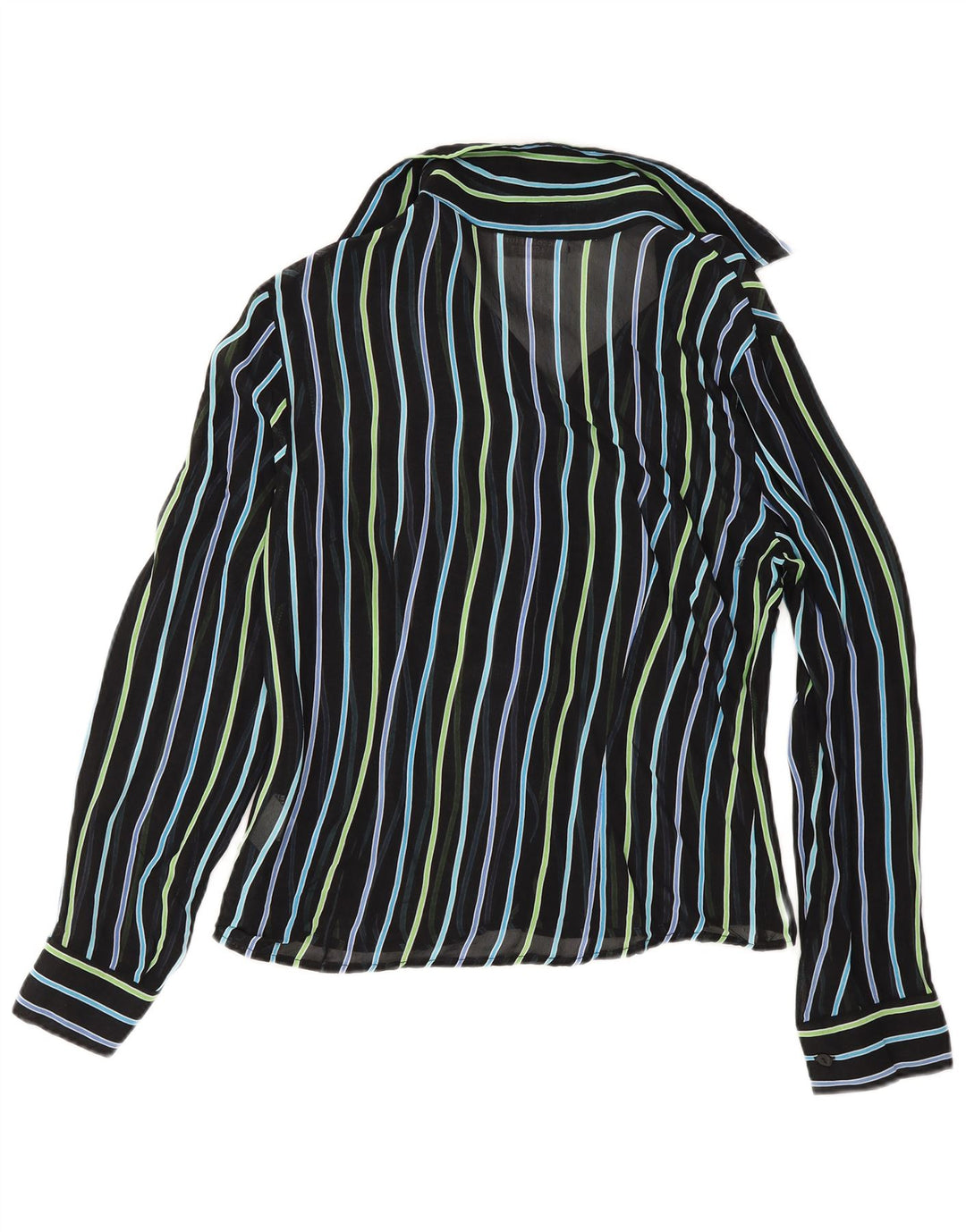 Bluză Vintage pentru Damă Cămașă See Through IT 42 Medium Black Dunge