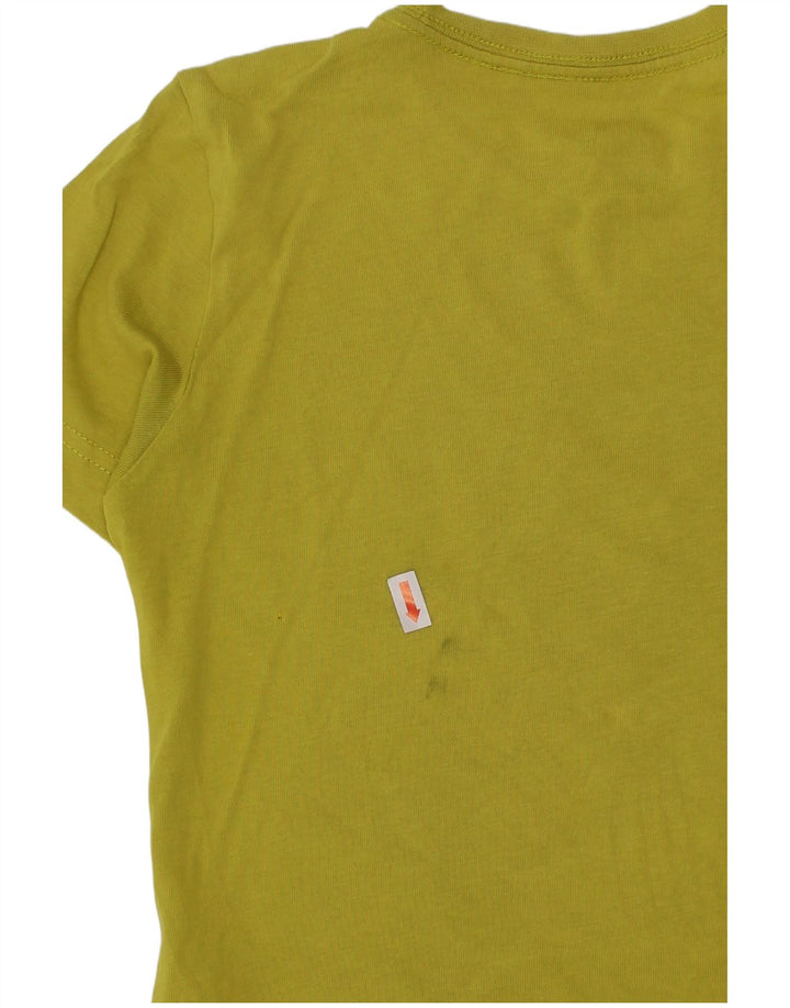 Tricou grafic ADIDAS Climalite pentru baieti Top 5-6 ani bumbac verde