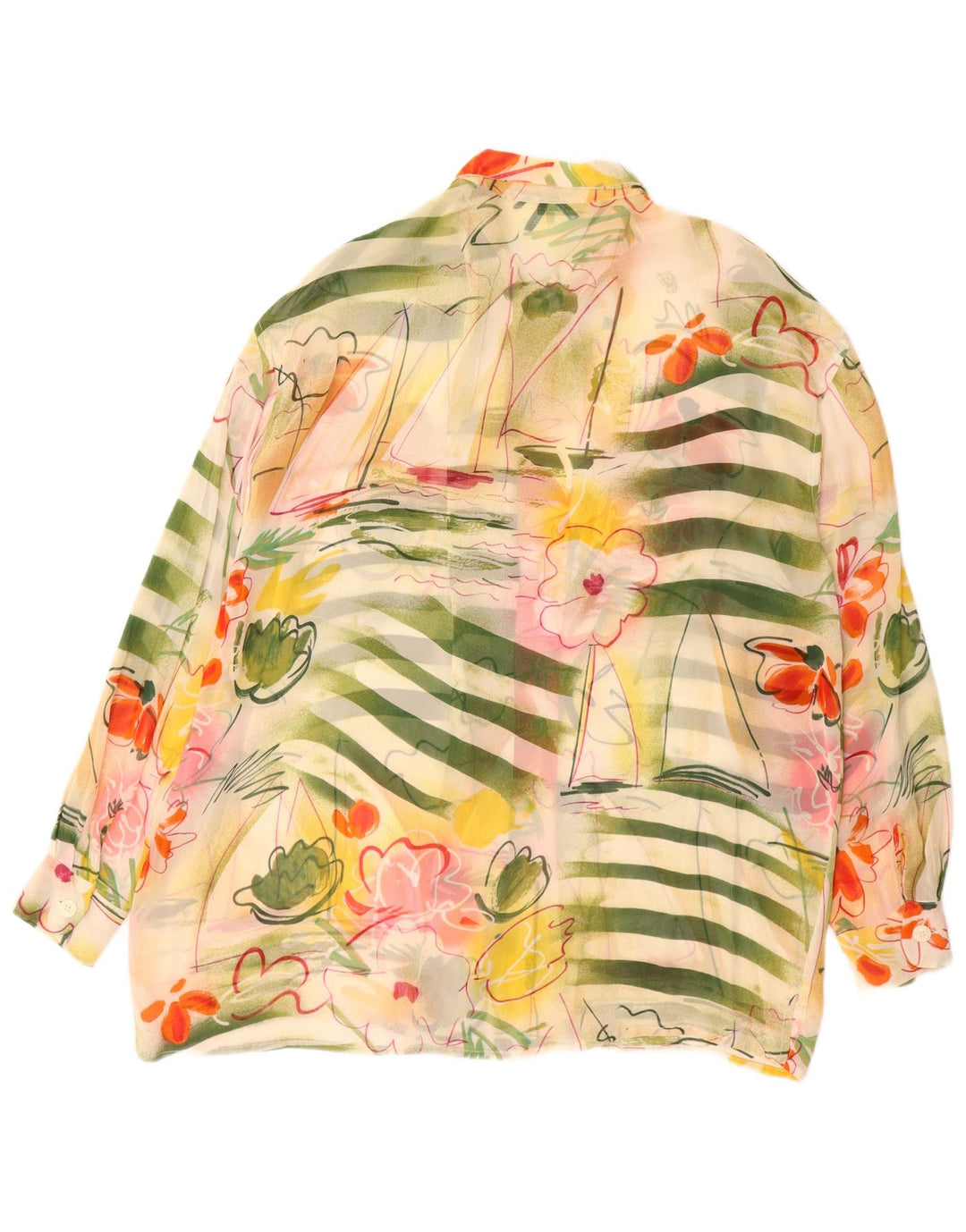 HENRY COTTONS Womens Shirt Blouse IT 46 Large Multicoloured Floral