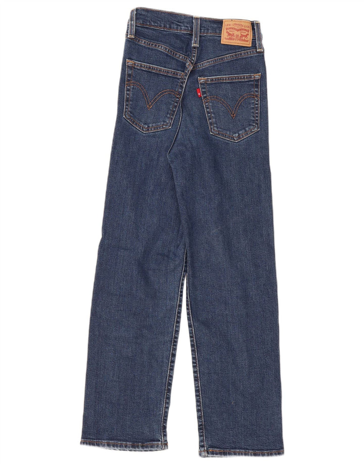 Blugi drepti pentru femei Levi's Ribcage W23 L27 Bumbac albastru