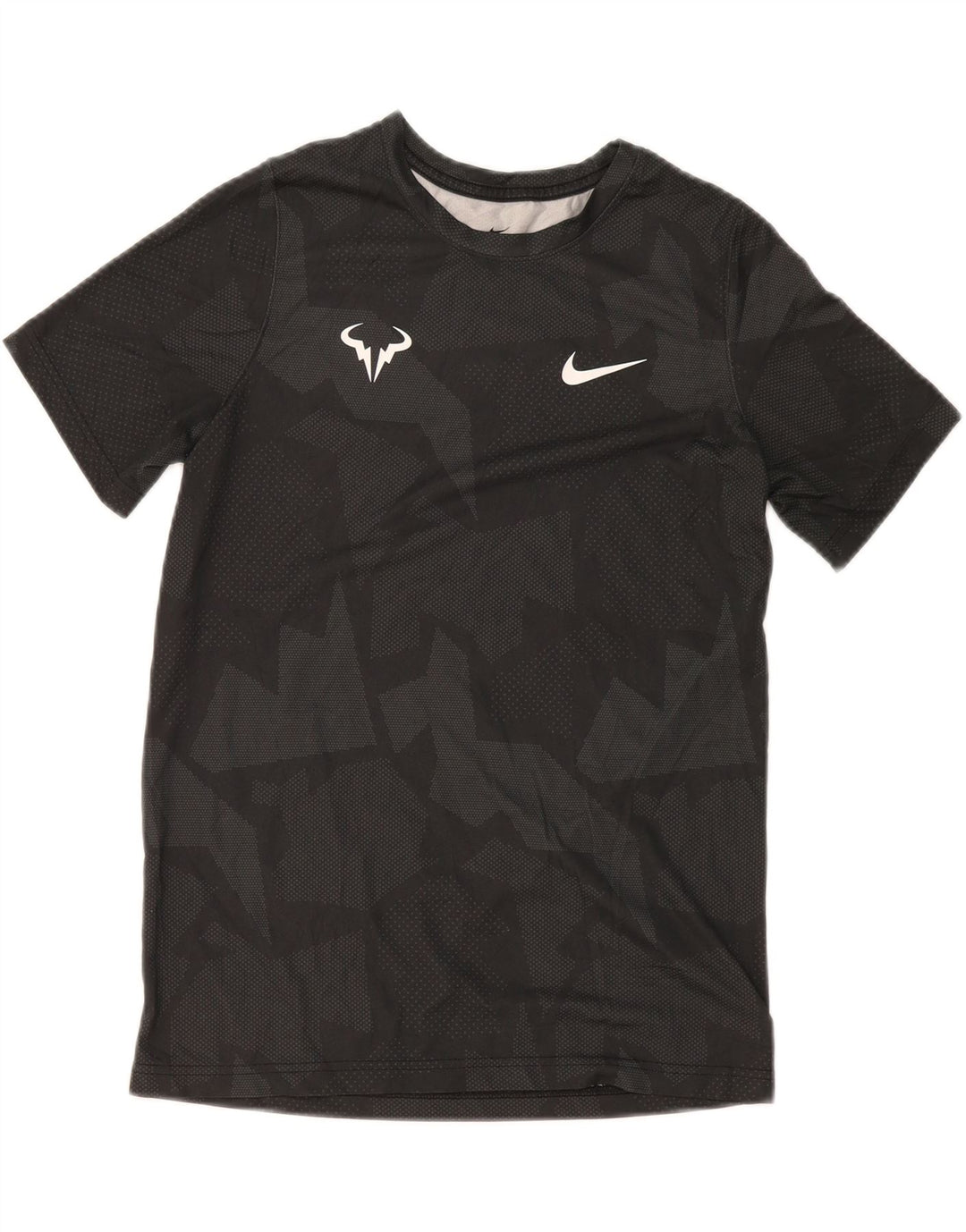 Tricou Nike Rafa pentru băieți Top 13-14 ani XL Gri Geometric Poliester