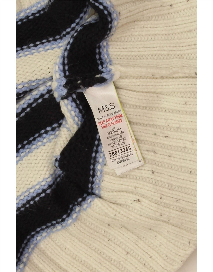 Pulover pentru femei Marks & Spencer cu decolteu cu barca UK 14 Medium Bleumarin