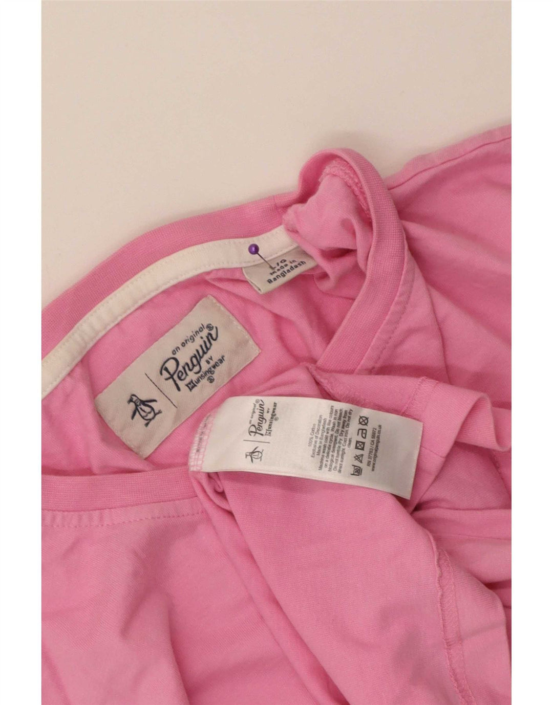 Tricou pentru bărbați Penguin Top mare bumbac roz