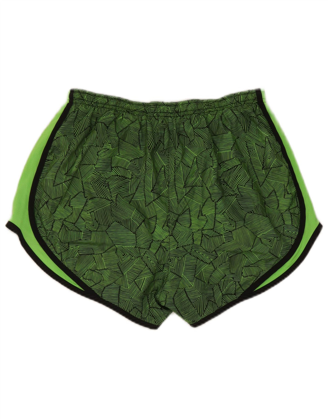 Pantaloni scurți sport Nike Dri Fit pentru femei UK 14 Medium Green Geometric Poliester