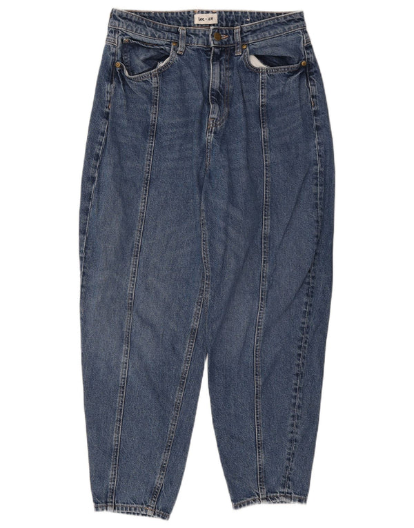Blugi conici pentru femei cu talie înaltă Lee US 10 Large W30 L26 Bumbac albastru