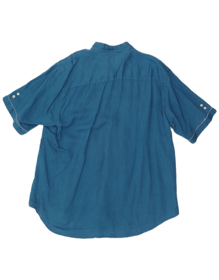 TOMMY HILFIGER Cămașă cu mânecă scurtă, personalizată, XL Albastru