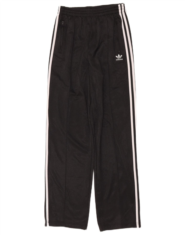 Pantaloni de trening ADIDAS pentru femei UK 8 Poliester negru mic