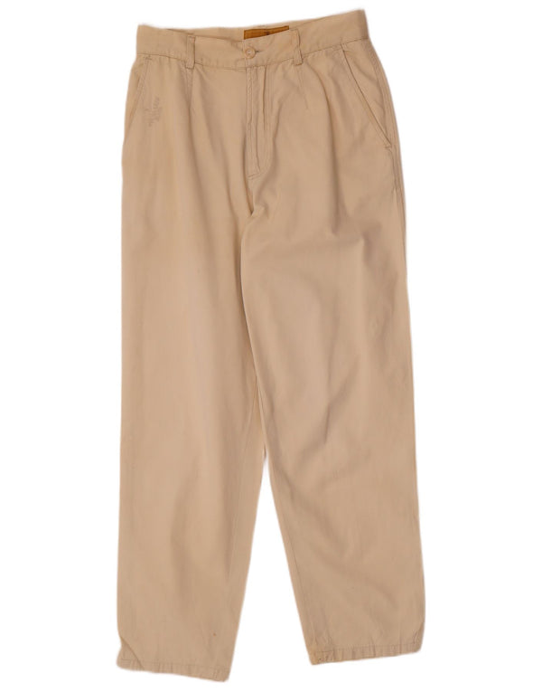 Pantaloni chino pentru femei cu talie înaltă Trussardi IT 44 Medium W26 L27 Bej