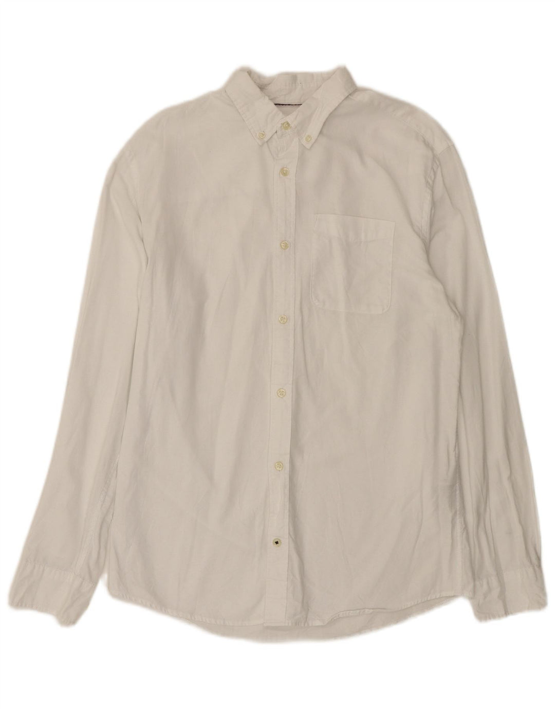Cămașă Jack & Jones pentru bărbați, bumbac alb mediu