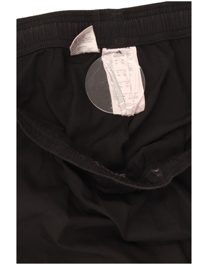 Pantaloni de trening Adidas Climalite pentru bărbați 2XL, poliester negru