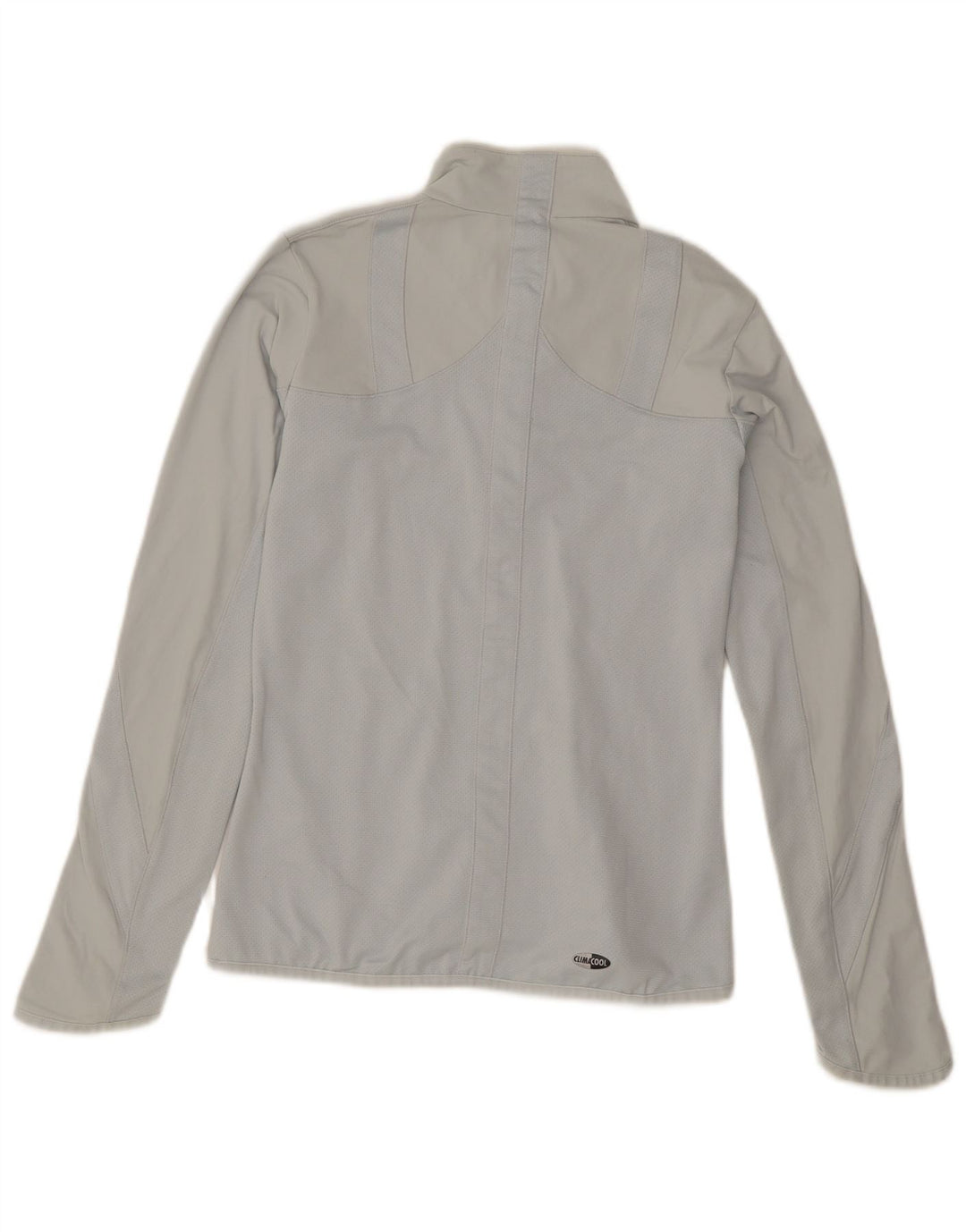 Top de trening Adidas Climacool Zip Neck Pullover pentru femei UK 10 Small Gri