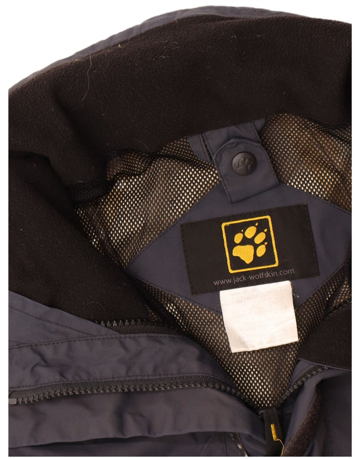 Jack Wolfskin Jachetă de ploaie pentru bărbați Marea Britanie 40/42 Poliester mare bleumarin