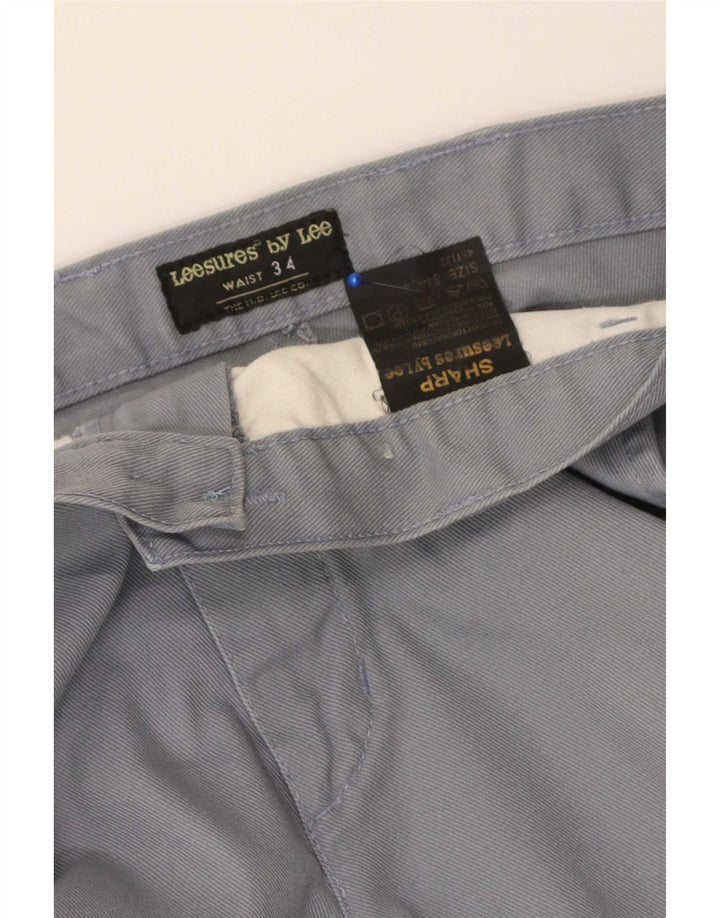 Pantaloni chino drepți cu ajustare ascuțită pentru bărbați Lee L34 L34 bumbac gri