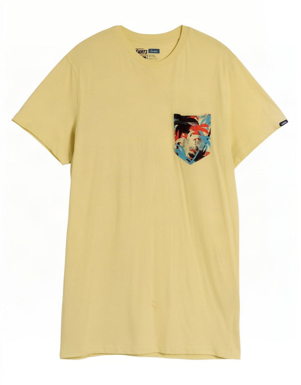 Tricou grafic personalizat Vans pentru bărbați Top mare din bumbac galben