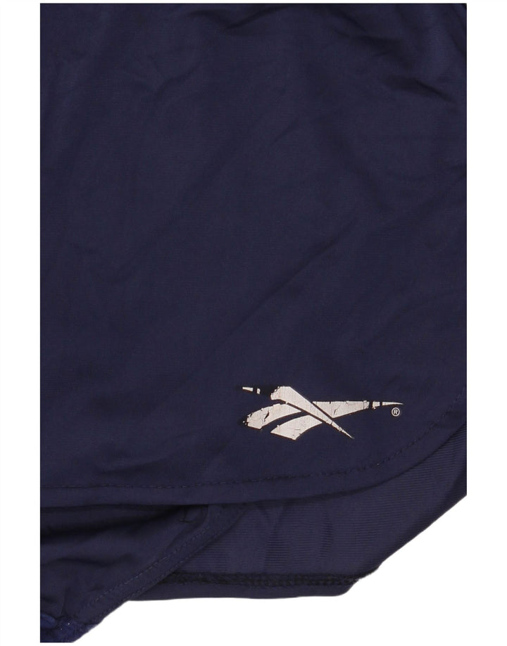 Pantaloni scurti sport Reebok pentru femei UK 14, mari, albastru, poliamidă