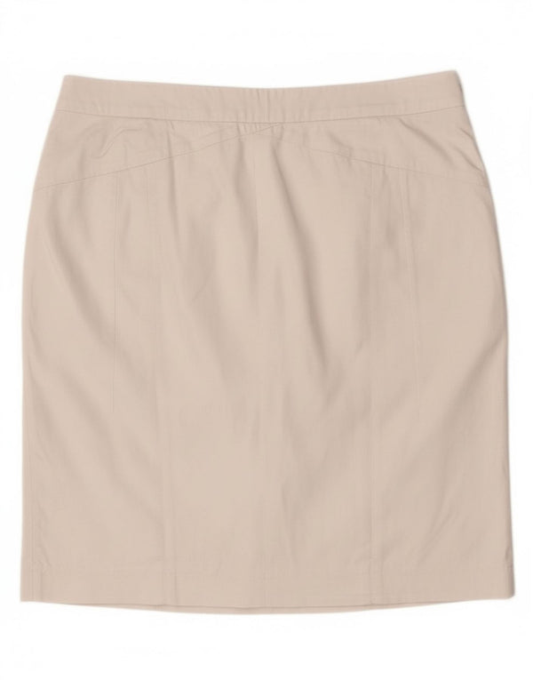 Fusta dreaptă Calvin Klein pentru femei cu talie înaltă EU 46 XL W30 bumbac alb
