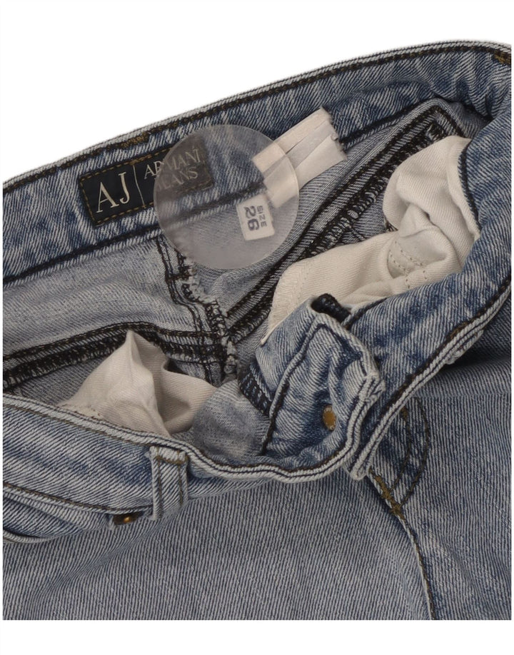 Blugi drepti pentru femei Armani W26 L31 Albastru
