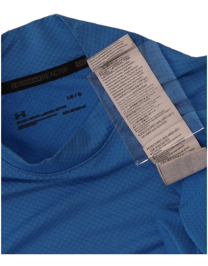 Top pentru bărbați Under Armour cu mânecă lungă, mare, albastru, poliester