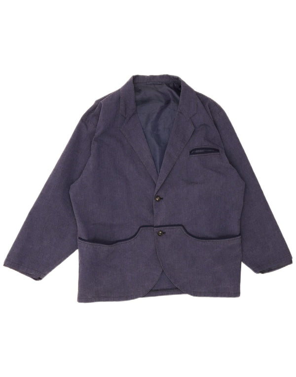 Blazer Vintage pentru bărbați cu 2 nasturi IT 48 Medium Bleumarin
