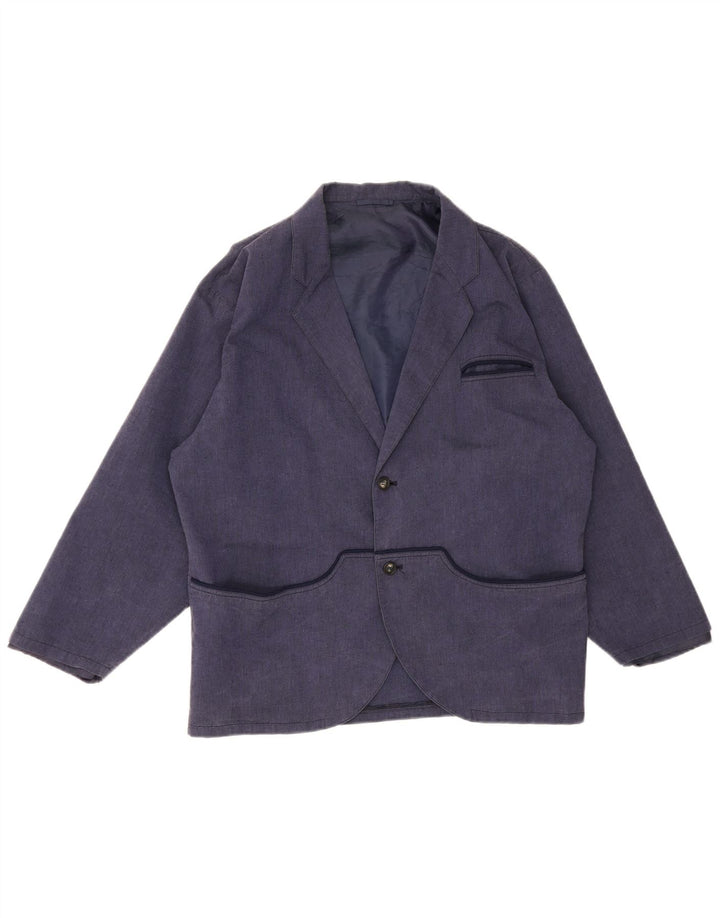 Blazer Vintage pentru bărbați cu 2 nasturi IT 48 Medium Bleumarin